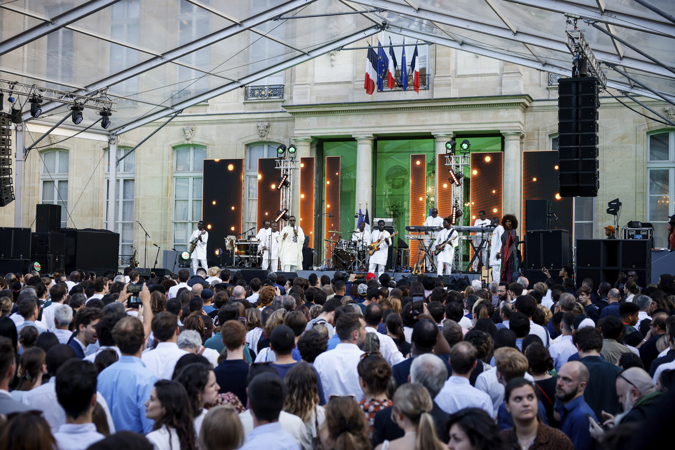 Bilden är tagen vid franska Fête de la musique 2022. Foto: Thomas Padilla/AP/TT