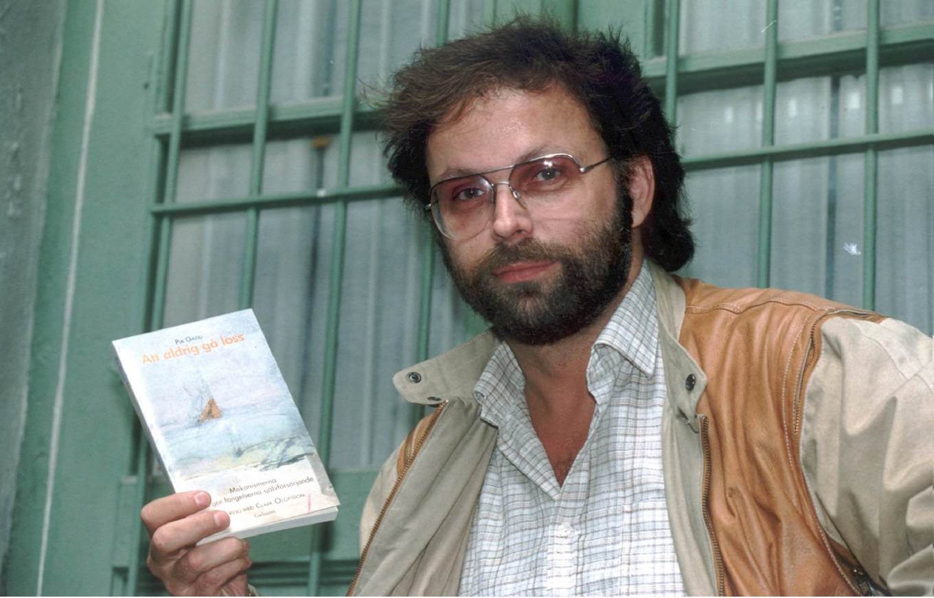 Clark Olofsson på en bild från 1991. Arkivbild. Foto: Bertil Ericson/TT