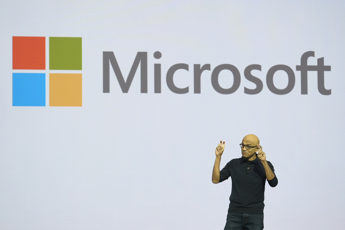 Microsofts vd Satya Nadella. Arkivbild Foto: Charles Rex Arbogast/AP/TT