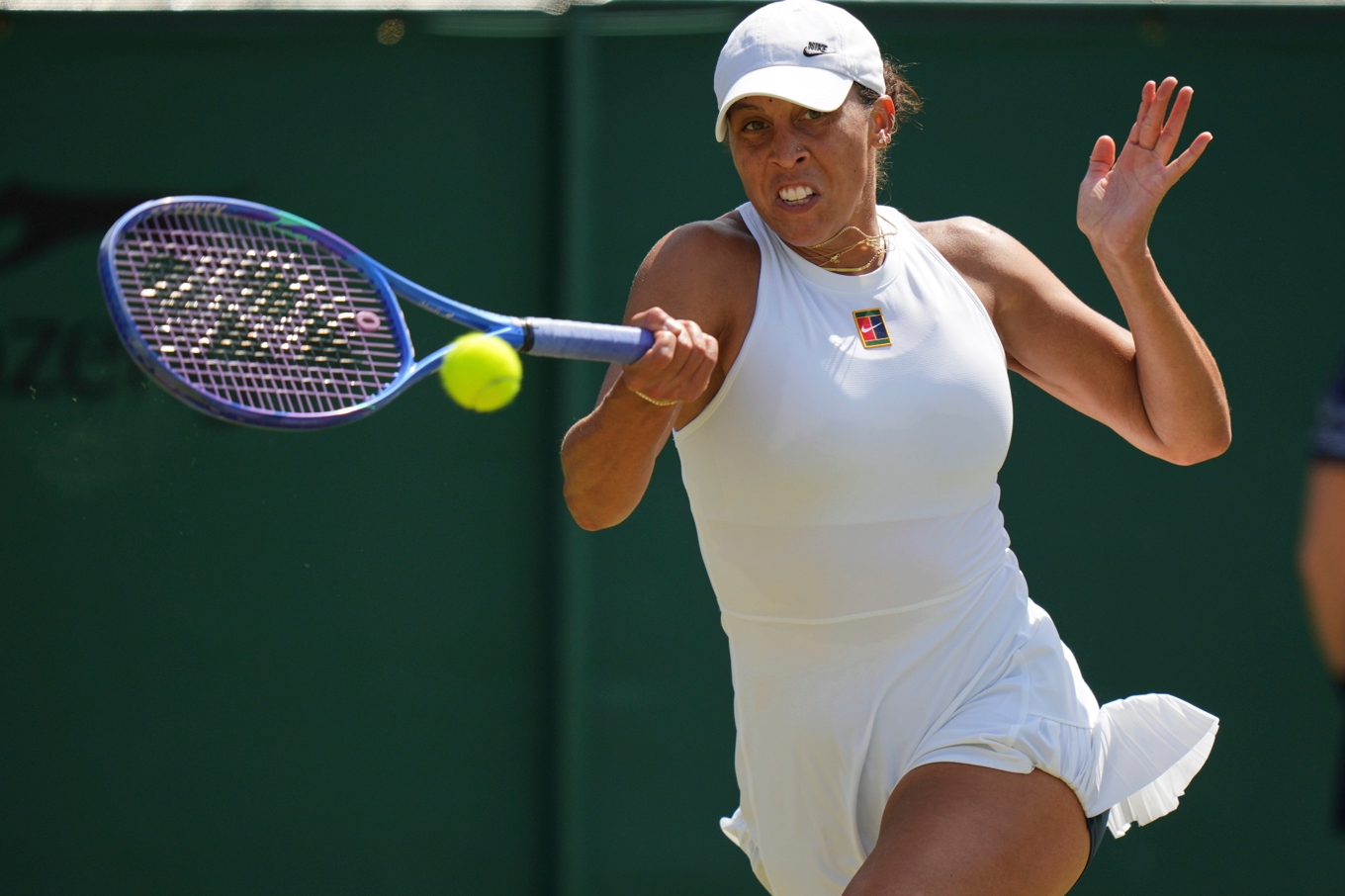 Madison Keys förlorade oväntat mot tyska Laura Siegemund i Wimbledons tredje omgång. Foto: Alastair Grant/AP/TT