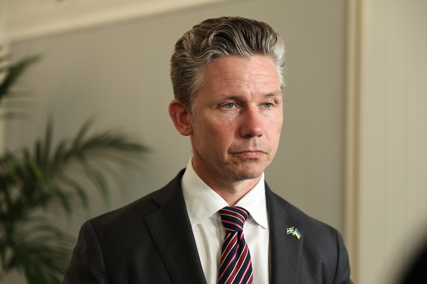 Försvarsminister Pål Jonson (M). Arkivbild. Foto: Caisa Rasmussen/TT