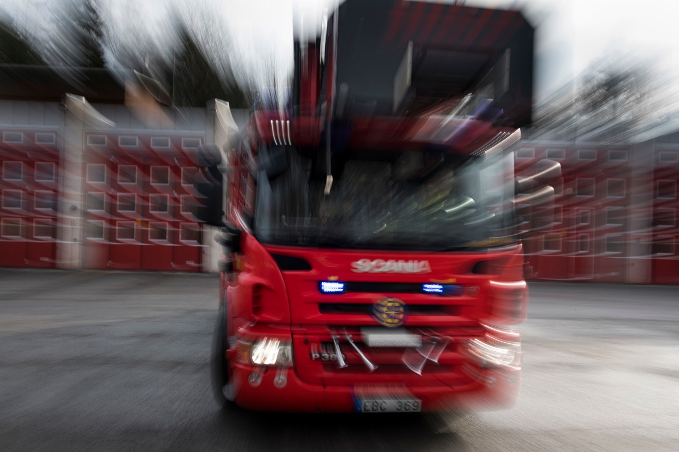 Räddningstjänsten ryckte under natten ut till en brand i Emmaboda. Arkivbild. Foto: Pontus Lundahl/TT