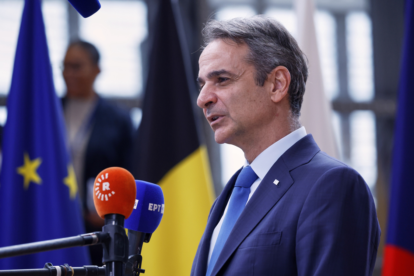 Greklands premiärminister Kyriakos Mitsotakis. Bild tagen tidigare i år. Foto: Omar Havana/AP/TT