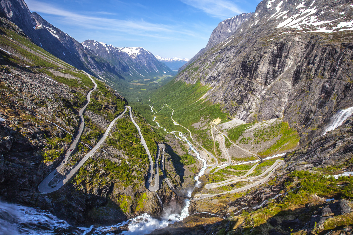 Trollstigen i norska Møre og Romsdal på en bild tagen 2020. Foto: Halvard Alvik/NTB/TT