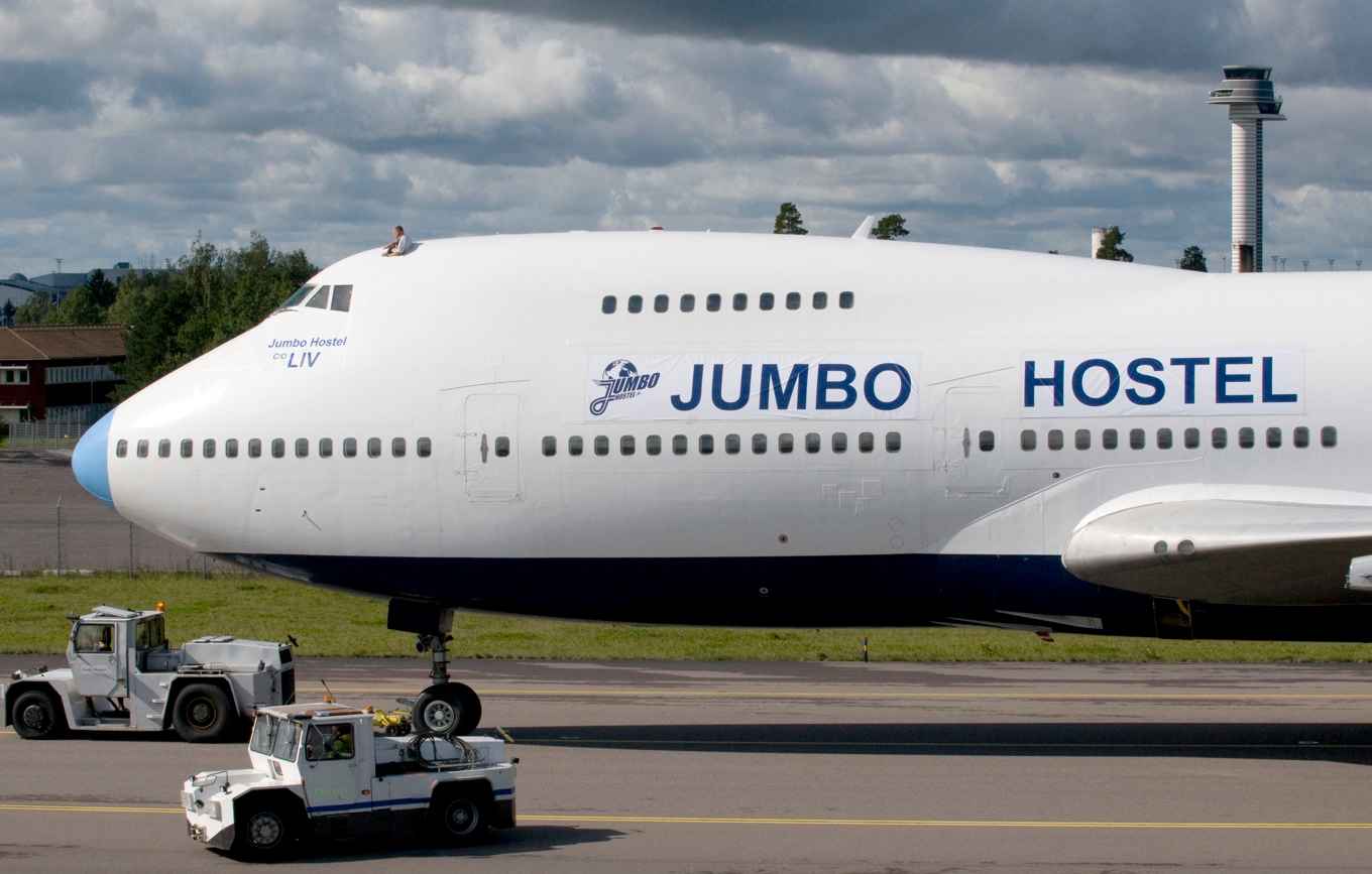 Ett konkursat flygplanshotell behöver fraktas bort från Swedavias mark på Arlanda flygplats. Arkivbild. Foto: Johan Nilsson/TT