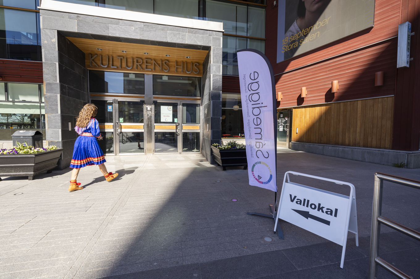 En vallokal i Luleå i valet till Sametinget i maj. Foto: Pär Bäckström/TT