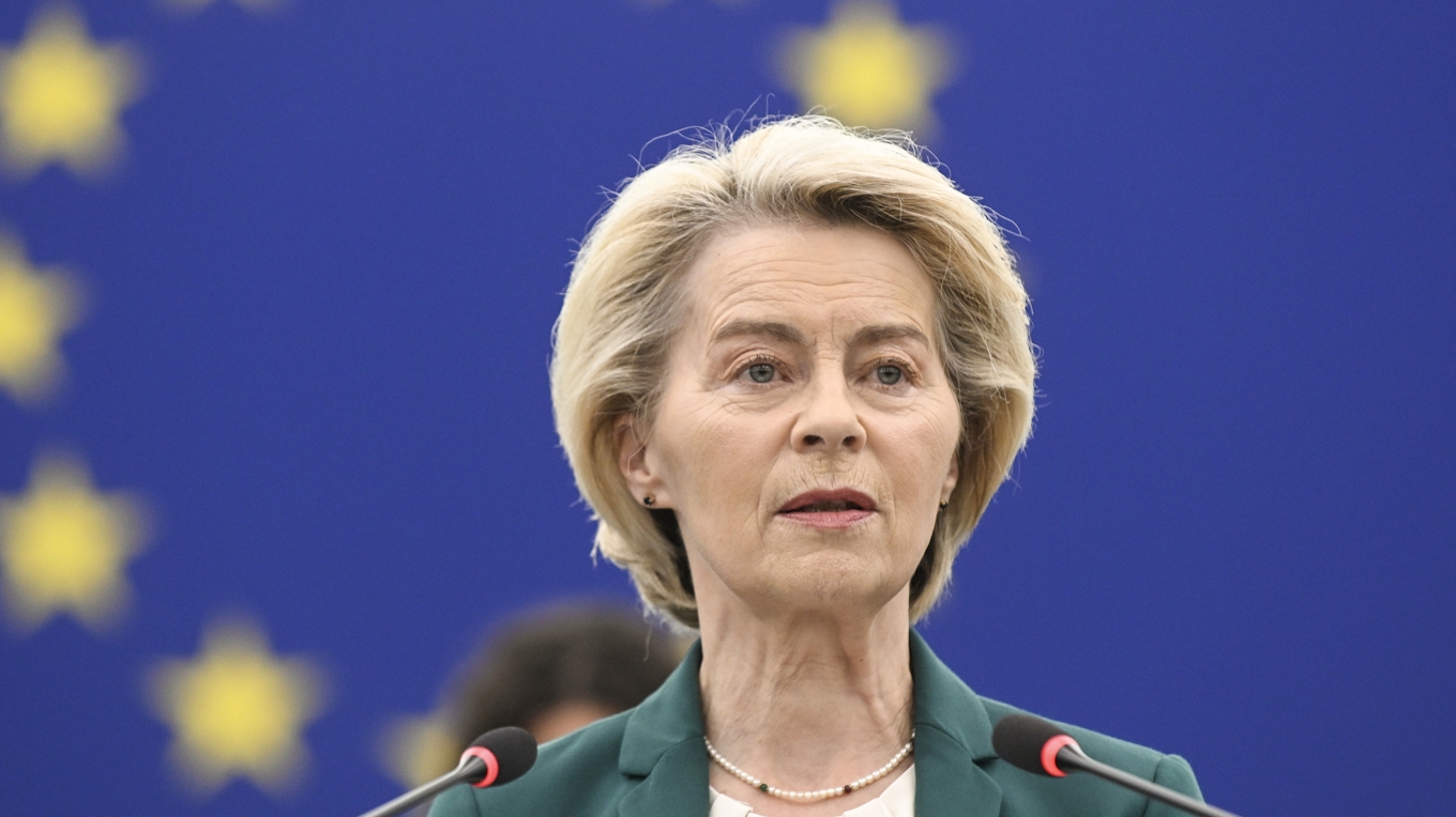EU-kommissionens ordförande Ursula von der Leyen. Arkivbild. Foto: Pascal Bastien/AP/TT
