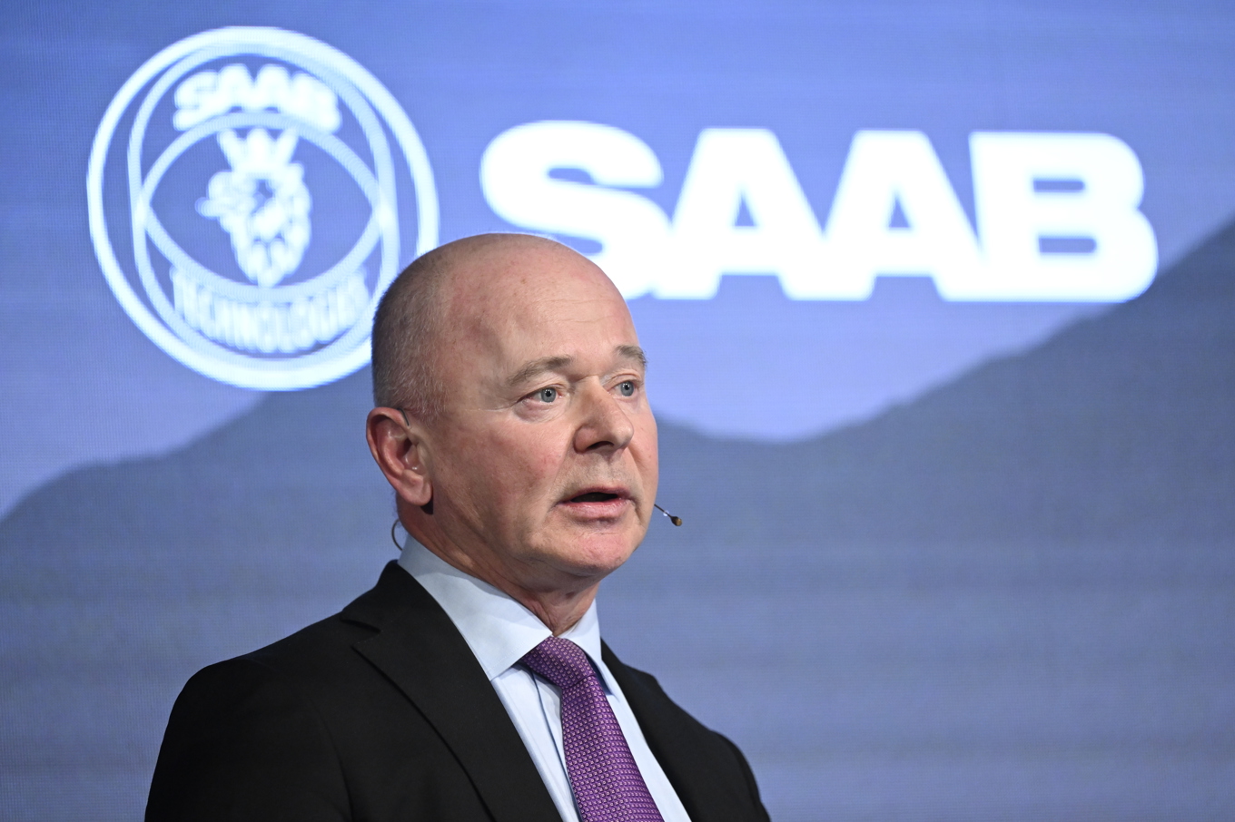 Saabs VD Micael Johansson. Arkivbild. Foto: Jessica Gow/TT
