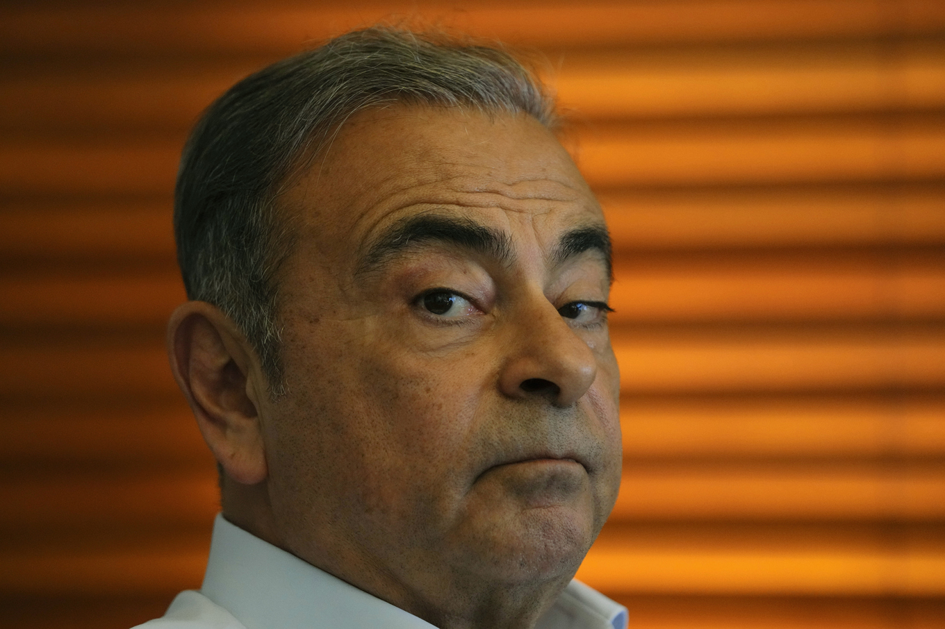 Carlos Ghosn, före detta vd och styrelseordförande för Renault-Nissan-gruppen, fotograferad i Beirut i juni 2023. Arkivbild. Foto: Hassan Ammar/AP/TT