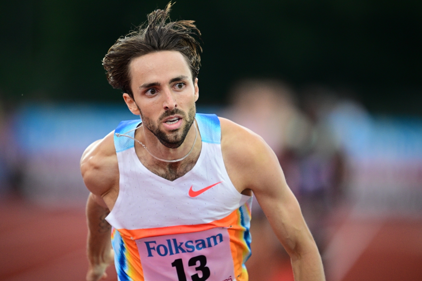 Andreas Kramer vann och satte svenskt rekord i Varberg. Foto: Hanna Brunlöf/TT