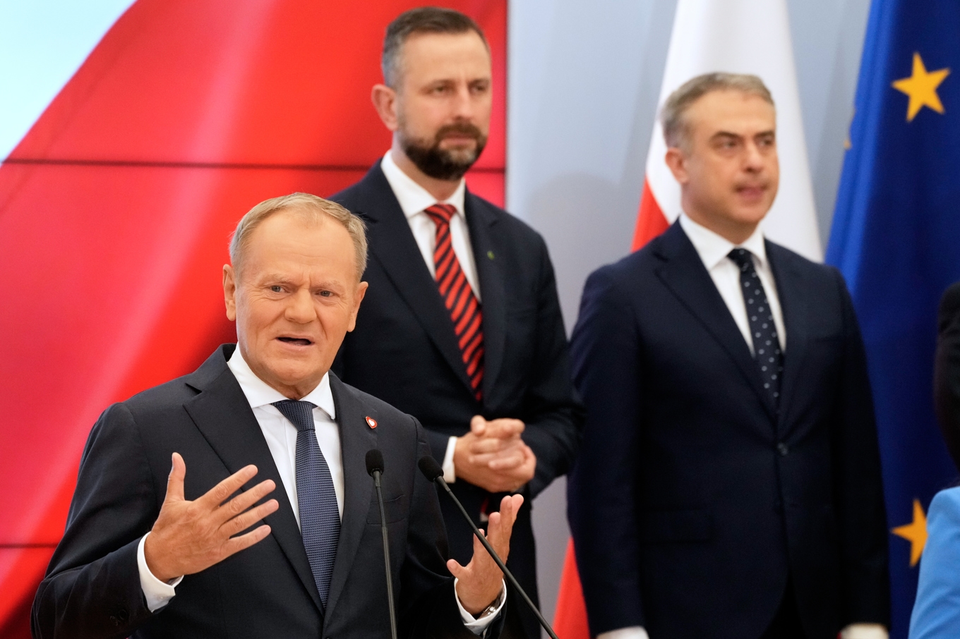 Polens premiärminister Donald Tusk har ombildat sin regering. Foto: Czarek Sokolowski/AP/TT