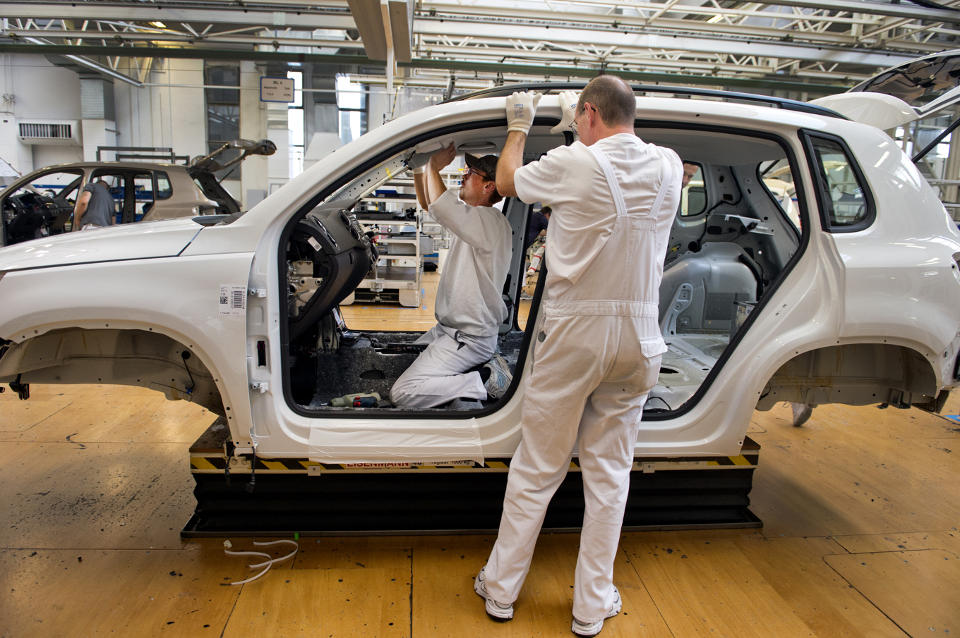 Den europeiska bilindustrin påverkas starkt av tullförhandlingarna mellan USA och EU. Arkivbild. Foto: Lars Pehrson/SvD/TT