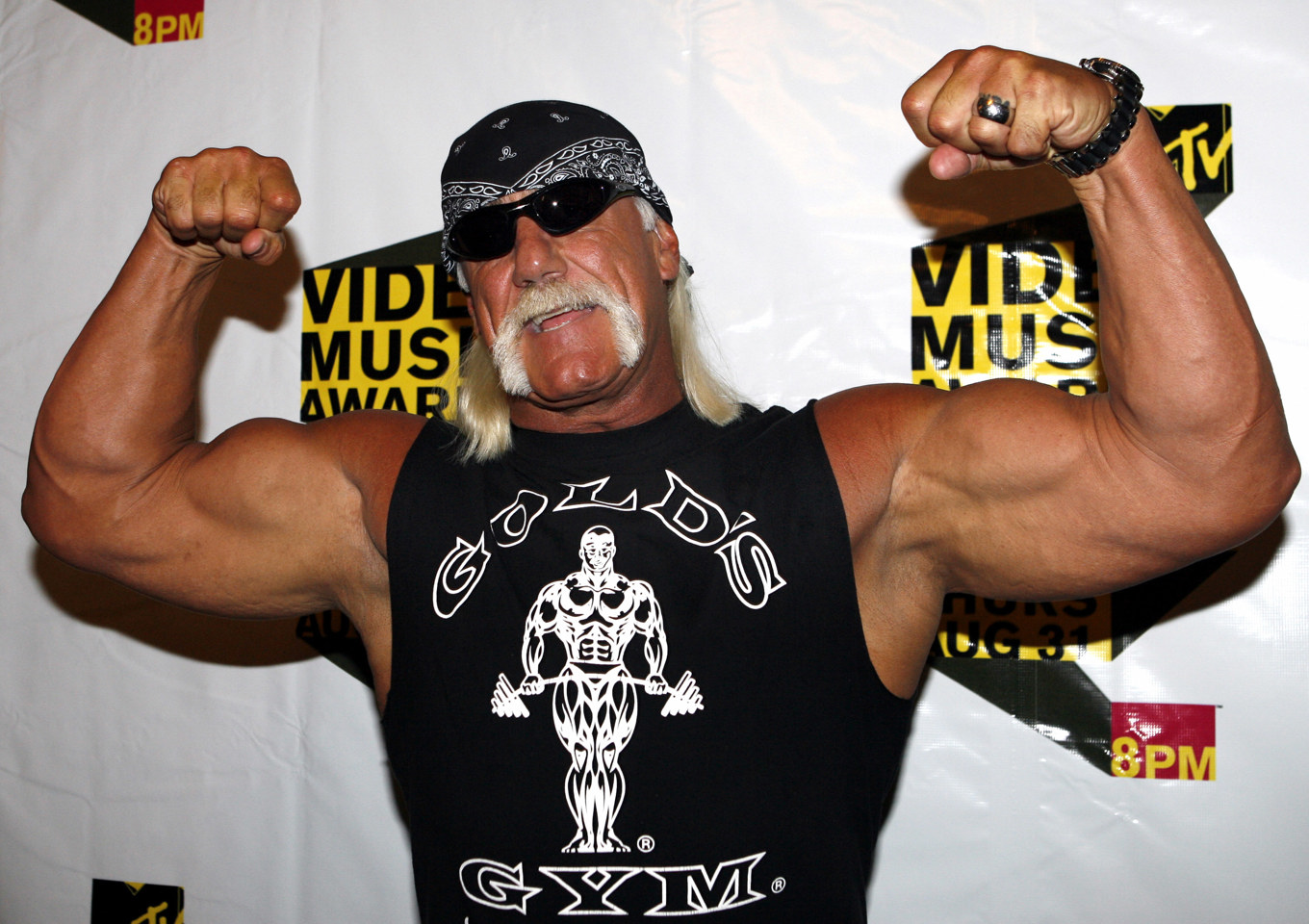 Hulk Hogan poserar vid MTV Video Music Awards i New York 2006. Foto: Jason Decrow/AP/TT