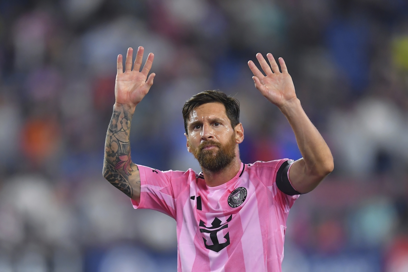 Lionel Messi får inte spela i kommande ligaomgång. Arkivbild. Foto: Steven Senne/AP/TT