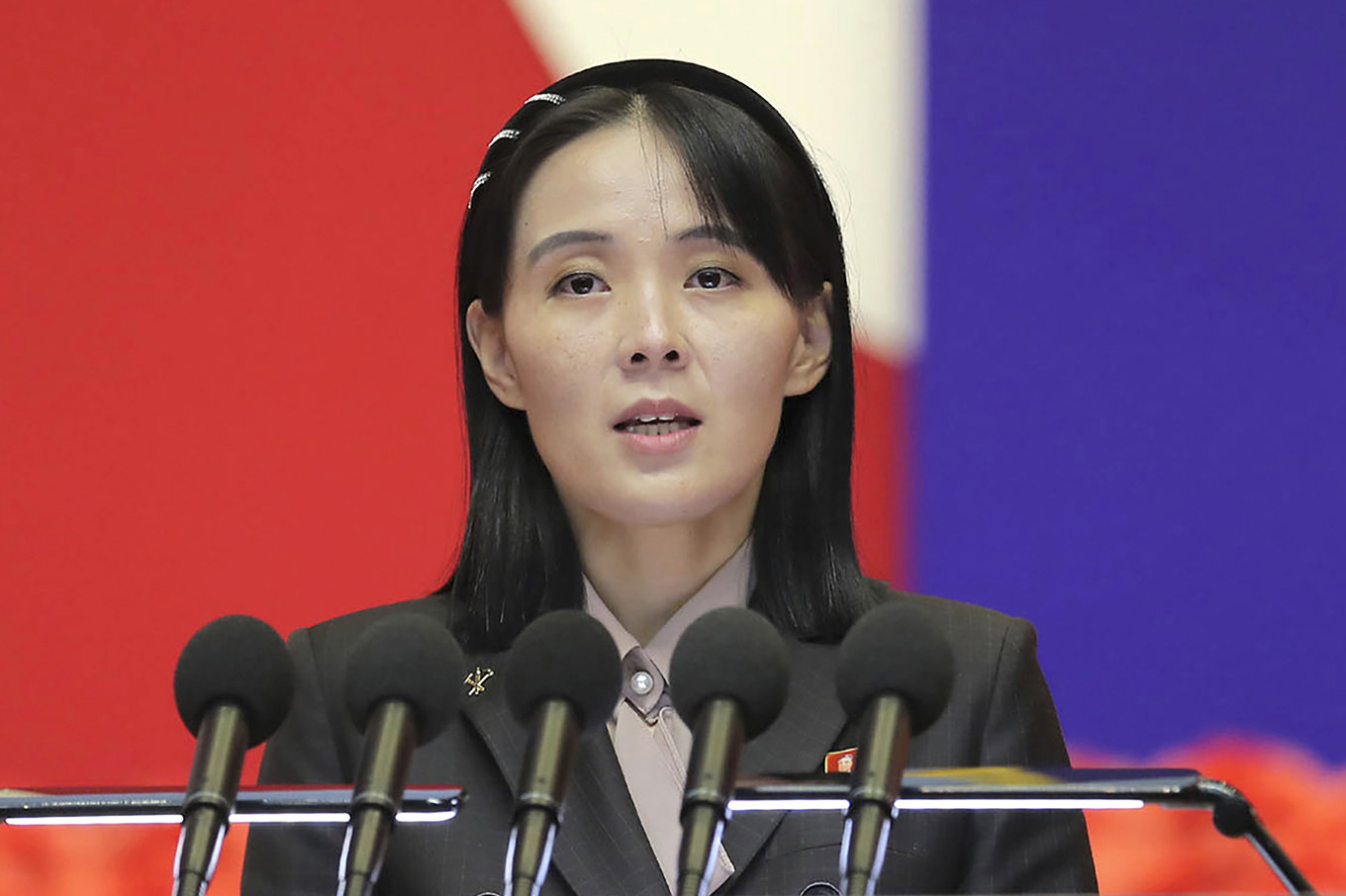 Kim Yo-Jung, syster till nordkoreanska ledaren Kim Jong-Un. Arkivbild. Foto: KCNA/Korea News Service via AP/TT