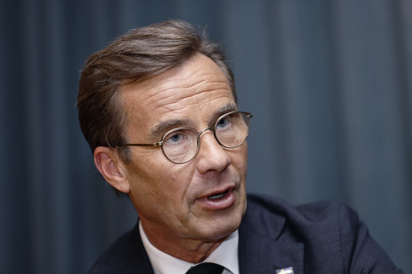 Statsminister Ulf Kristersson (M) på måndagen. Foto: Caisa Rasmussen/TT