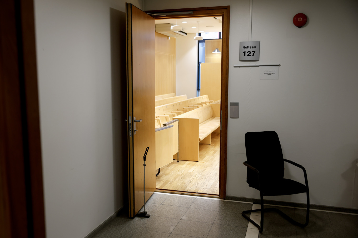 Häktningsförhandlingar i Oslo efter att en man i 20-årsåldern attackerat en fotbollsdomare under en ungdomsturnering. Foto: Jonas Been Henriksen/NTB/TT