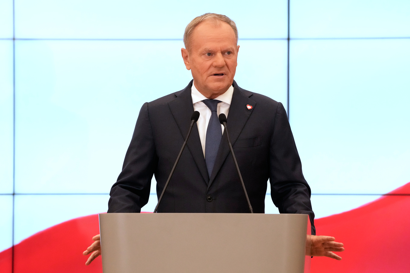 Polens premiärminister Donald Tusk på en bild tagen förra veckan. Foto: Czarek Sokolowski/AP/TT