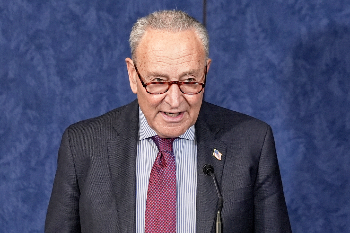 Senatens minoritetsledare Chuck Schumer. Arkivbild. Foto: Mariam Zuhaib/AP/TT