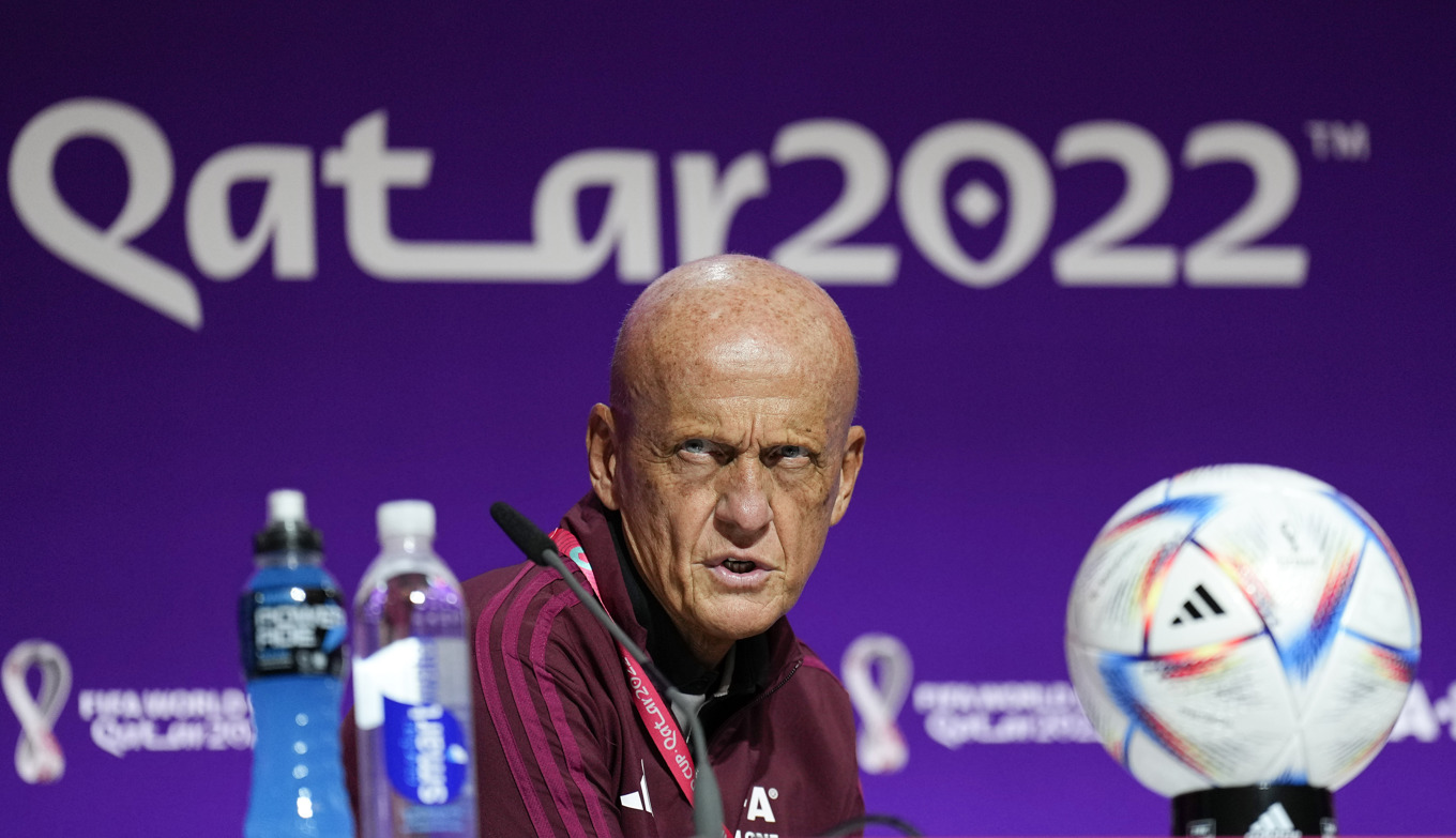 Fifas domarbas Pierluigi Collina. Arkivbild. Foto: Martin Meissner/AP/TT