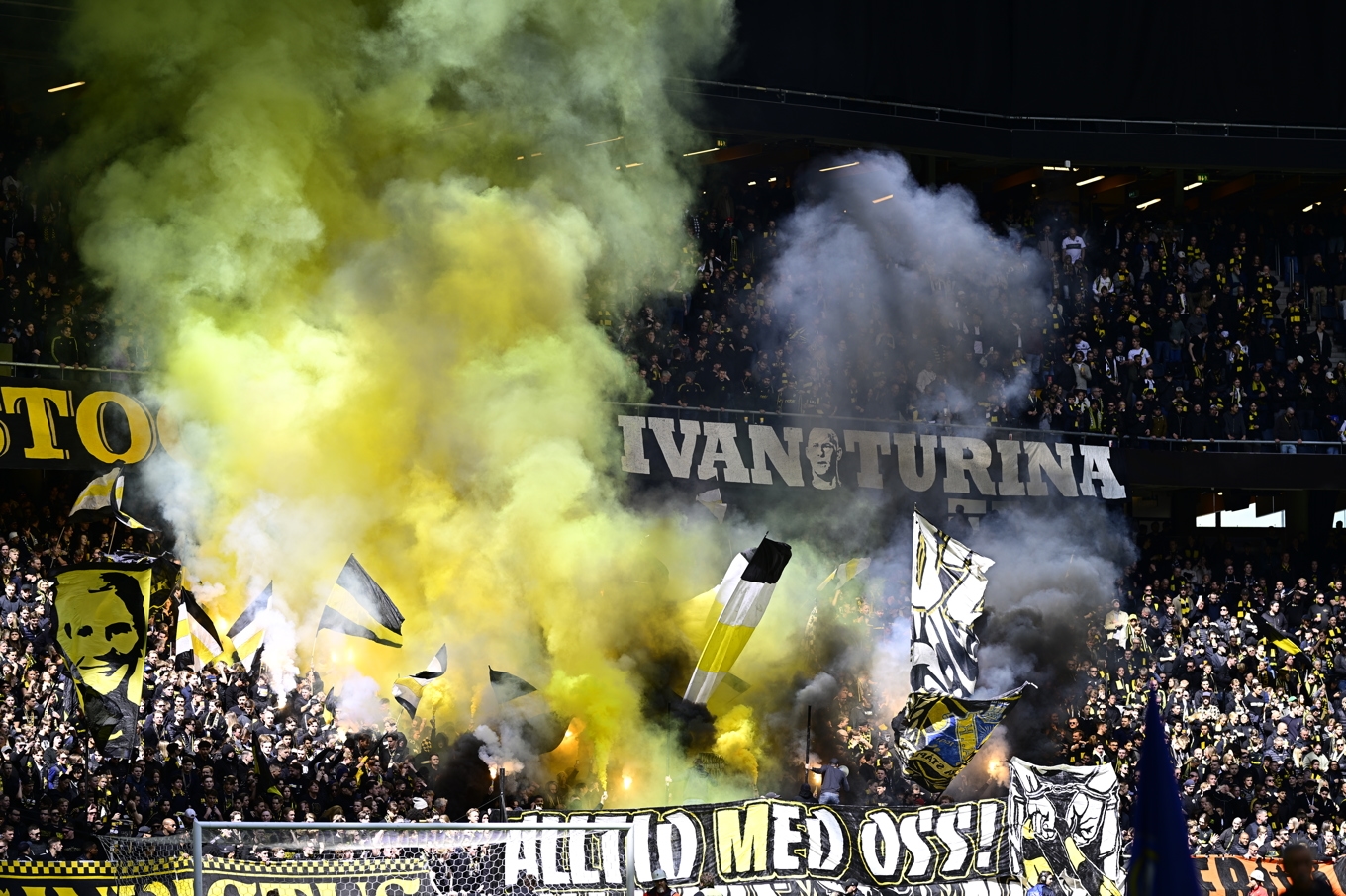 AIK får böter av Uefa. Arkivbild. Foto: Magnus Lejhall/TT