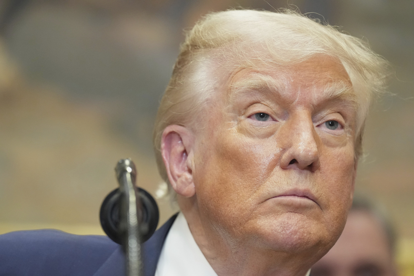 USA:s president Donald Trump i Vita huset på torsdagen. Foto: Jacquelyn Martin/AP/TT