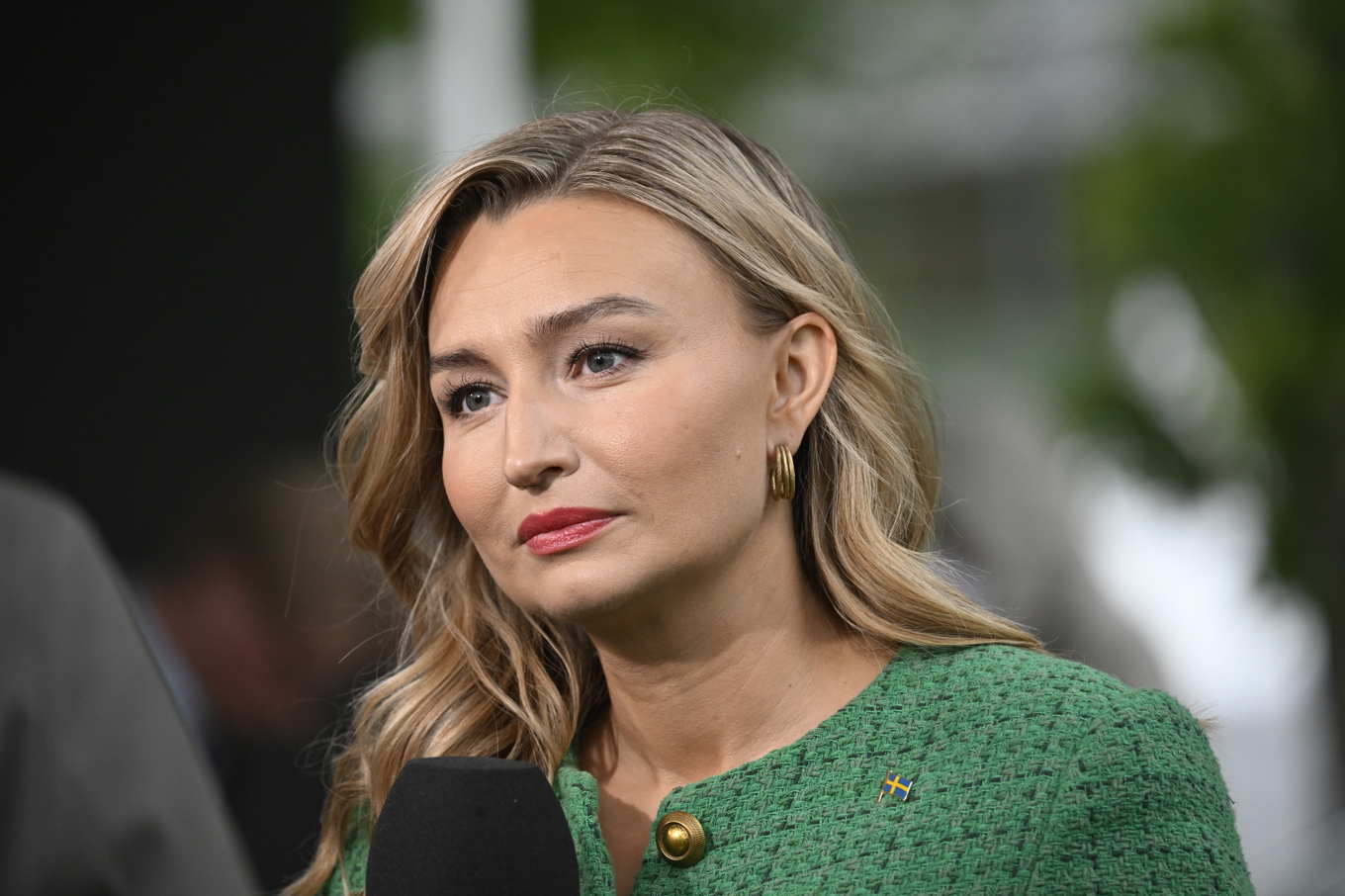 Kristdemokraterna är splittrade om Israelbeslutet. Partiledare Ebba Busch har inte kommenterat frågan. Arkivbild. Foto: Jessica Gow/TT