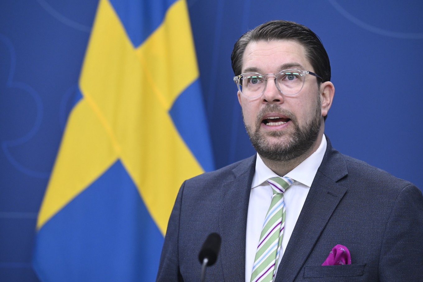 Sverigedemokraternas partiledare Jimmie Åkesson (SD). Arkivbild. Foto: Jessica Gow/TT