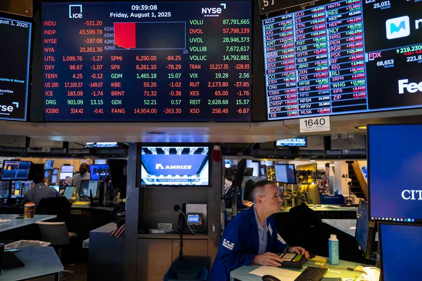 Bilden från Wall Street är från i fredags. Foto: Yuki Iwamura/AP/TT