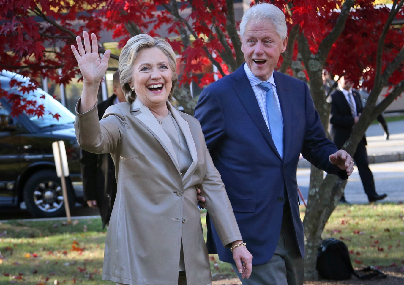 Bill och Hillary Clinton kallas tillsammans med flera höga tjänstemän till förhör om Jeffrey Epstein. Arkivbild. Foto: Seth Wenig/AP/TT