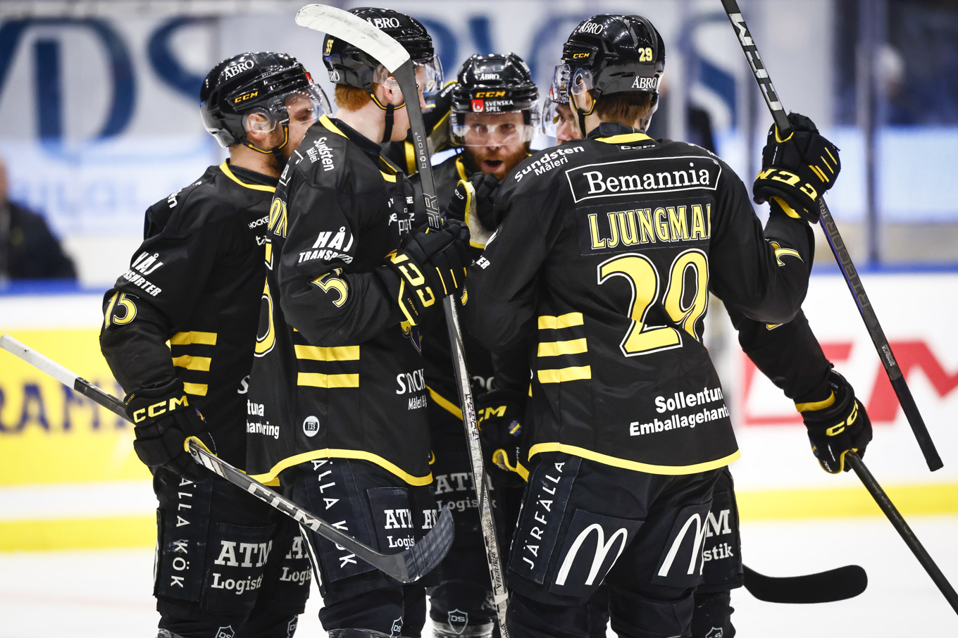 Förra årets finalister i hockeyallsvenskan, AIK. Arkivbild. Foto: Stefan Jerrevång/TT