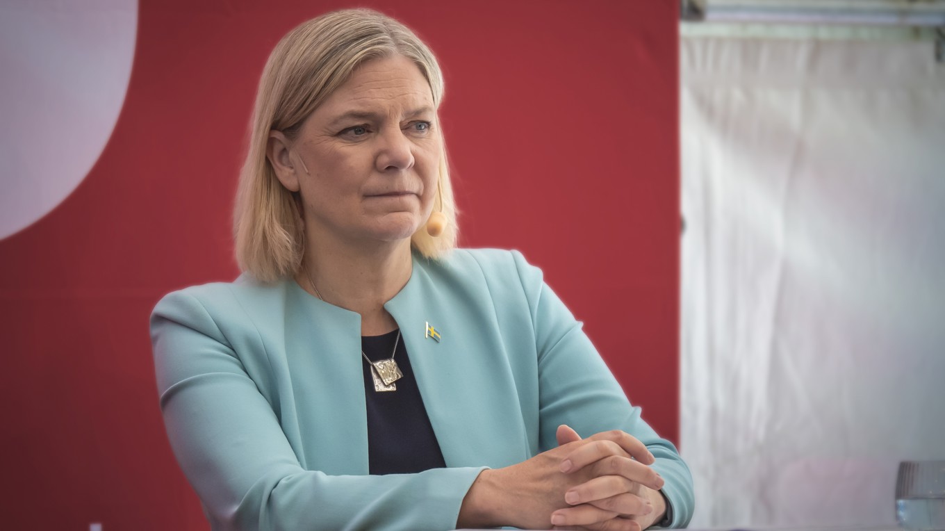 Socialdemokraternas partiledare, Magdalena Andersson. Foto: Bilbo Lantto