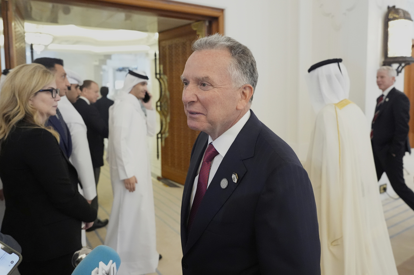 USA:s särskilda sändebud Steve Witkoff, här i Vita huset efter ett möte i maj med Qatar premiärminister. Foto: Alex Brandon/AP/TT