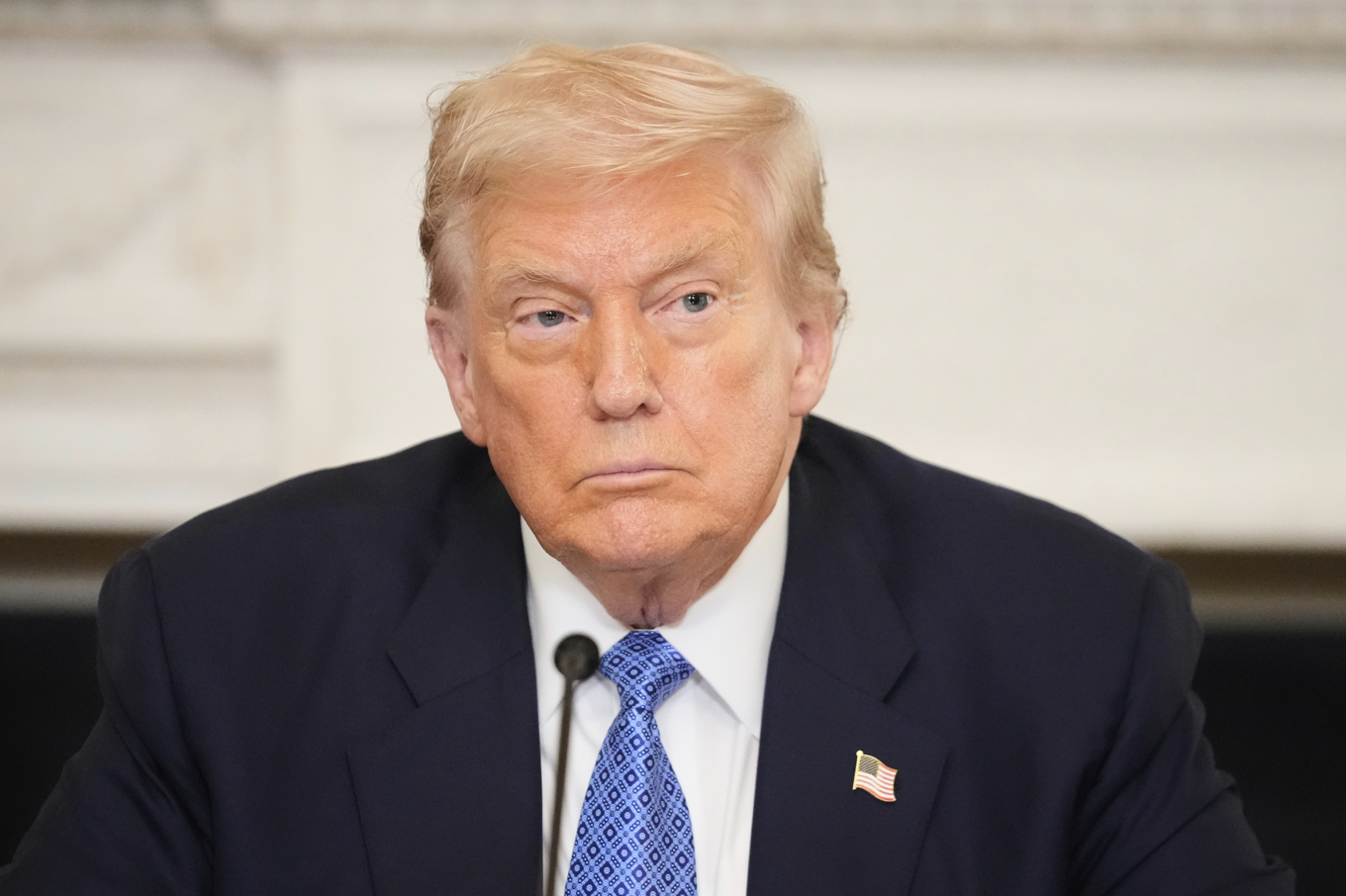 USA:s president Donald Trump. Bilden är tagen den 8 augusti. Foto: Mark Schiefelbein/AP/TT