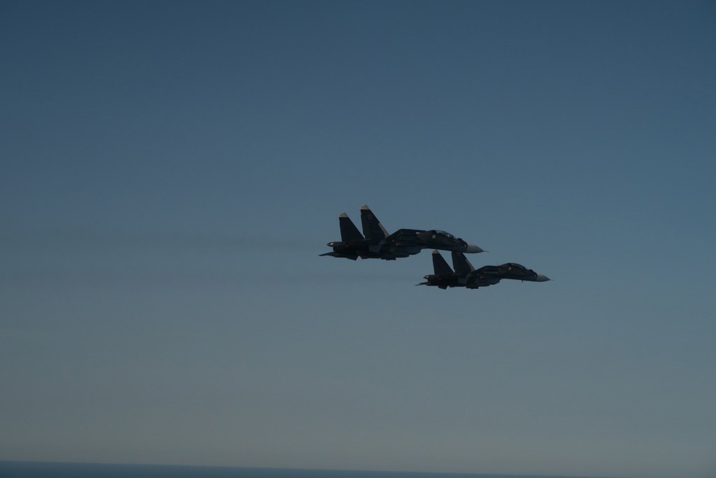 Det nya övervakningssystemet innebär en tredubbling av den nuvarande förmågan. På bilden syns ryska stridsflygplan som fotograferats av svenska Jas Gripen över Östersjön. Foto: Foto: Försvarsmakten