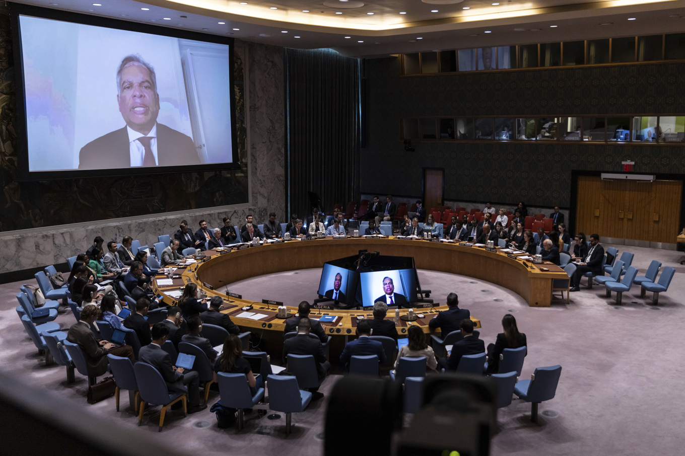 FN:s säkerhetsråd har samlats för att diskutera Israels plan att ta över Gaza stad. Foto: Stefan Jeremiah