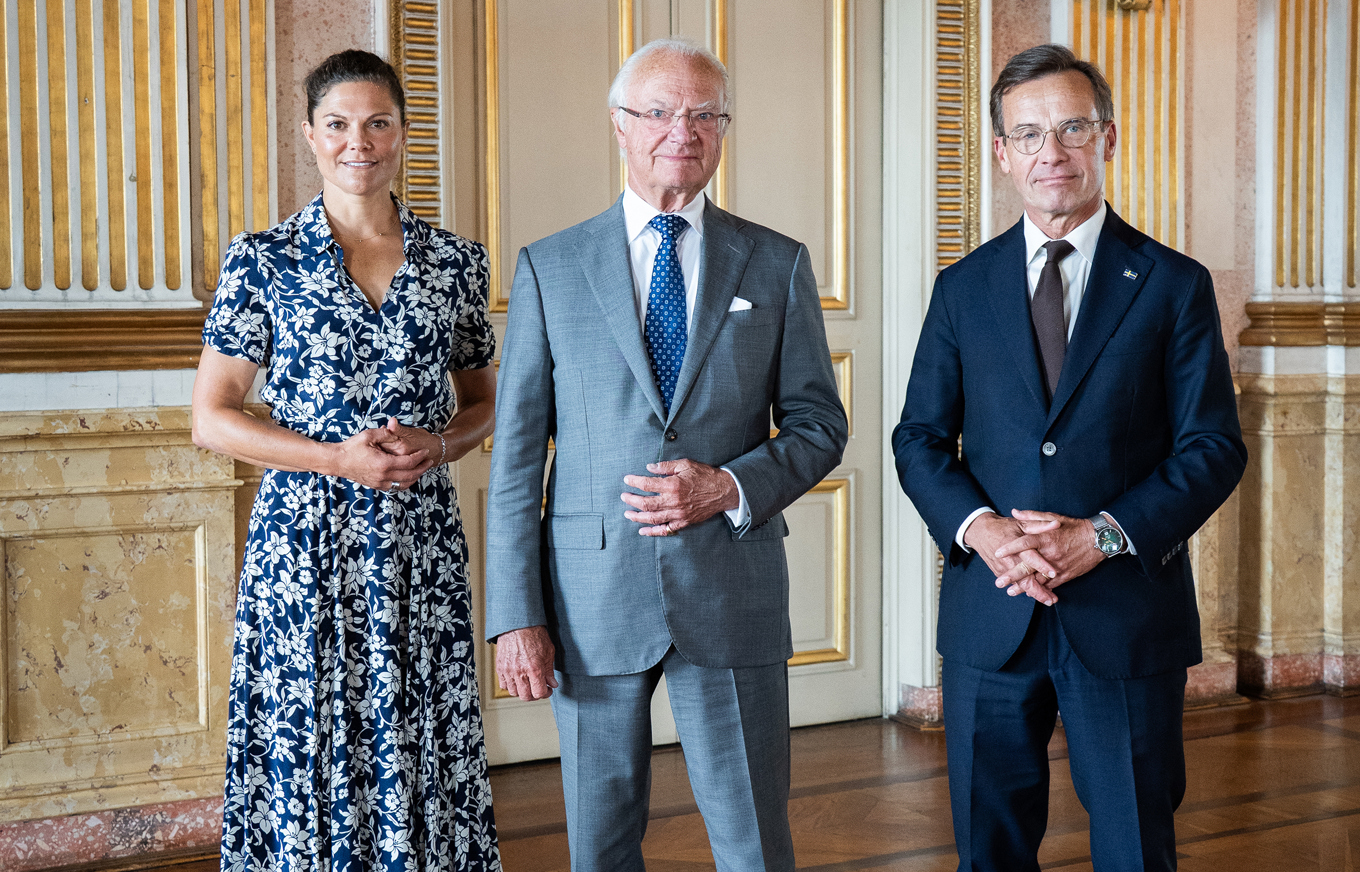Även kronprinsessan Victoria och kung Carl Gustaf deltog under måndagens möte i utrikesnämnden. Foto: Sara Friberg / Kungl. Hovstaterna
