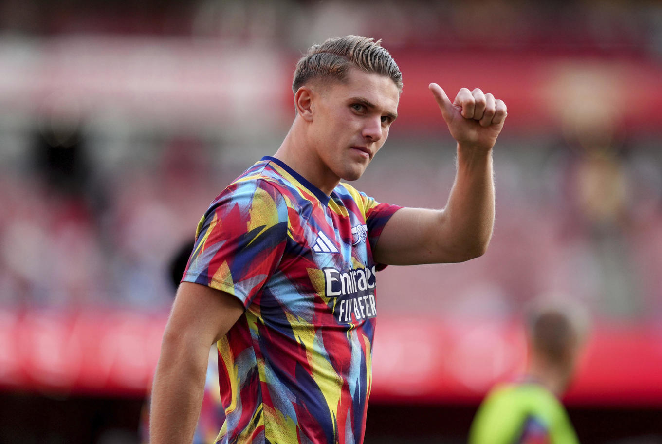 Svenske landslagsstjärnan Viktor Gyökeres ska försöka ösa in mål för sin nya klubb Arsenal. Arkivbild. Foto: John Walton/AP/TT