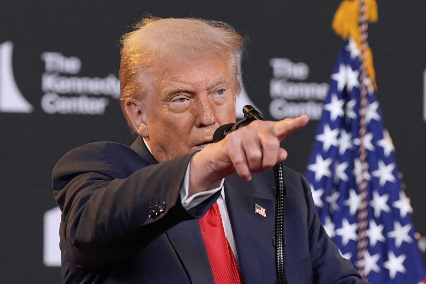 USA:s president Donald Trump på onsdagen. Foto: Alex Brandon/AP/TT