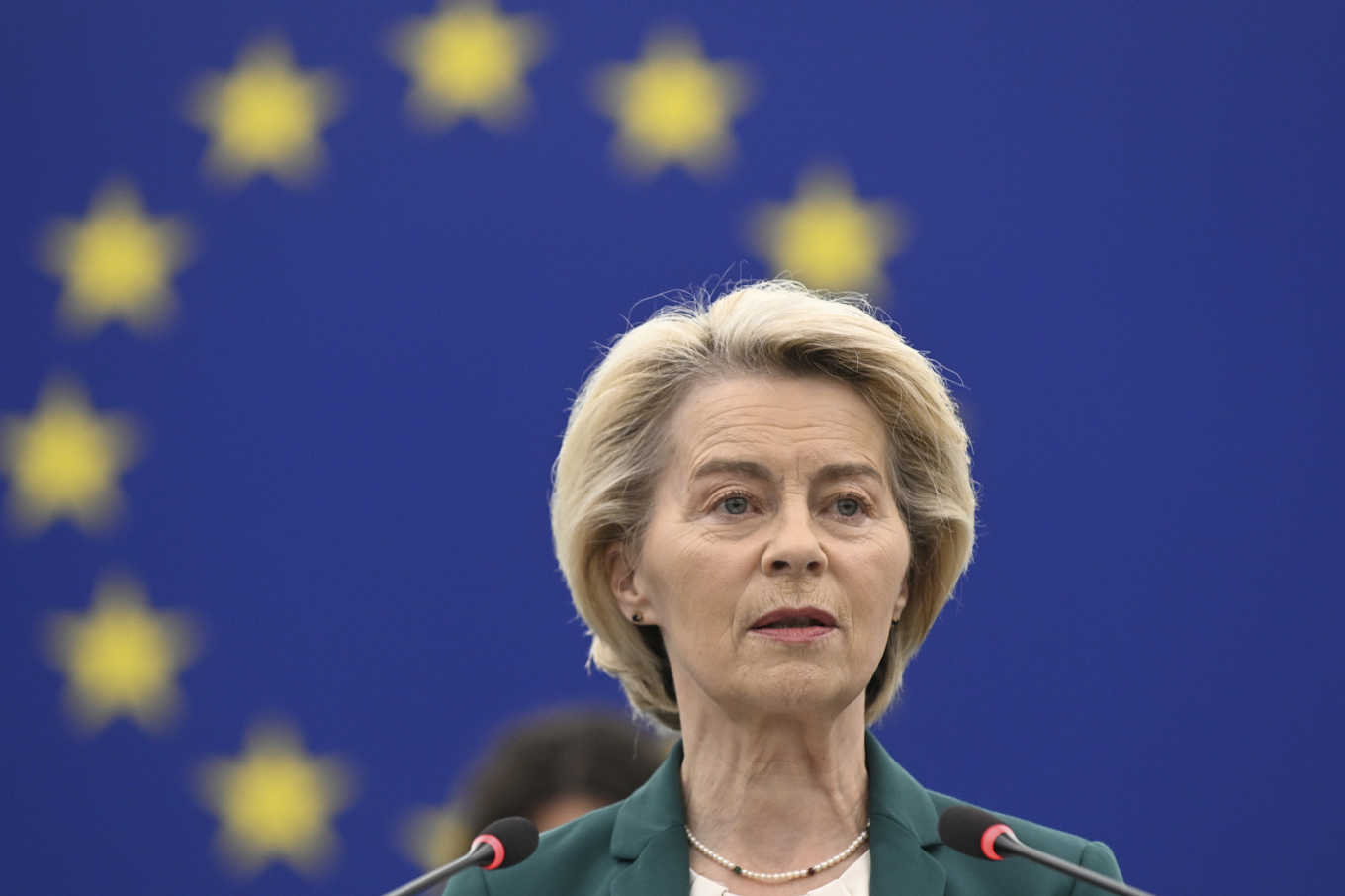 EU-kommissionens ordförande Ursula von der Leyen. Foto: Pascal Bastien/AP/TT