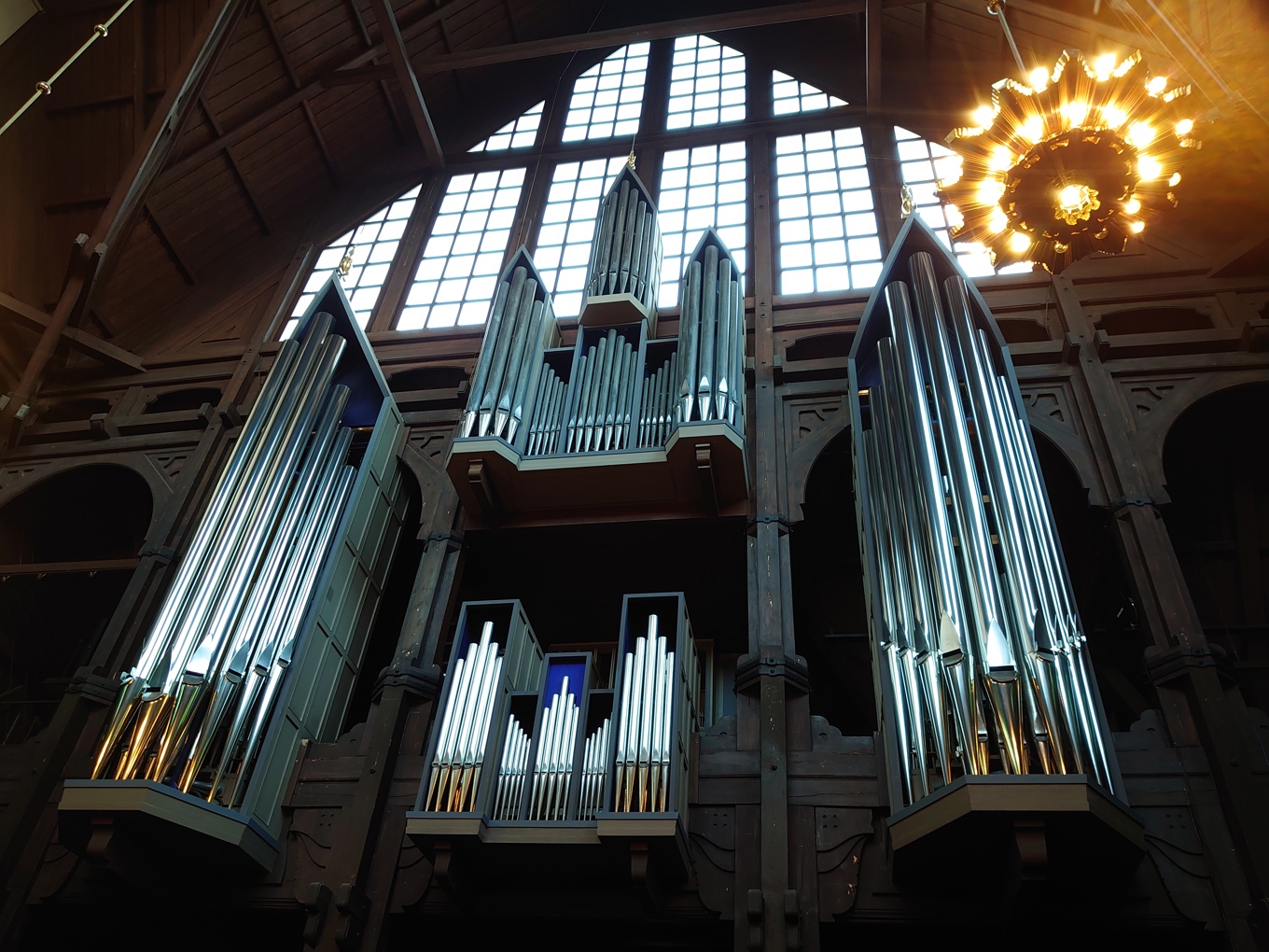 Orgelpiporna i Kiruna kyrka, före de stora flyttförberedelserna. Bilden är från 2022. Foto: Anna Lena Wallström/TT