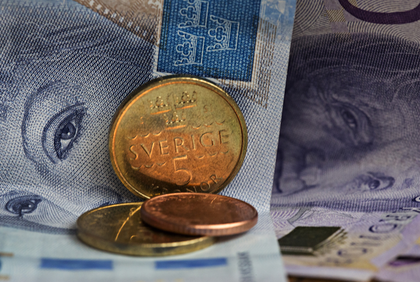 Den svenska kronan går starkt. Arkivbild. Foto: Martina Holmberg/TT