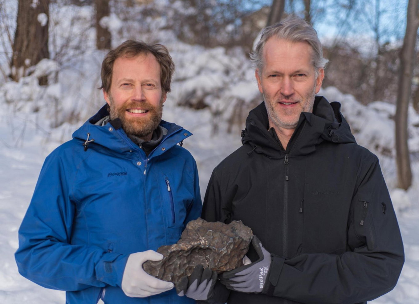 Stenen på 14 kilo hittades 7 november 2020 av Andreas Forsberg och Anders Zetterqvist. De får nu behålla den efter en dom i HD. Arkivbild. Foto: Naturhistoriska riksmuseet/TT