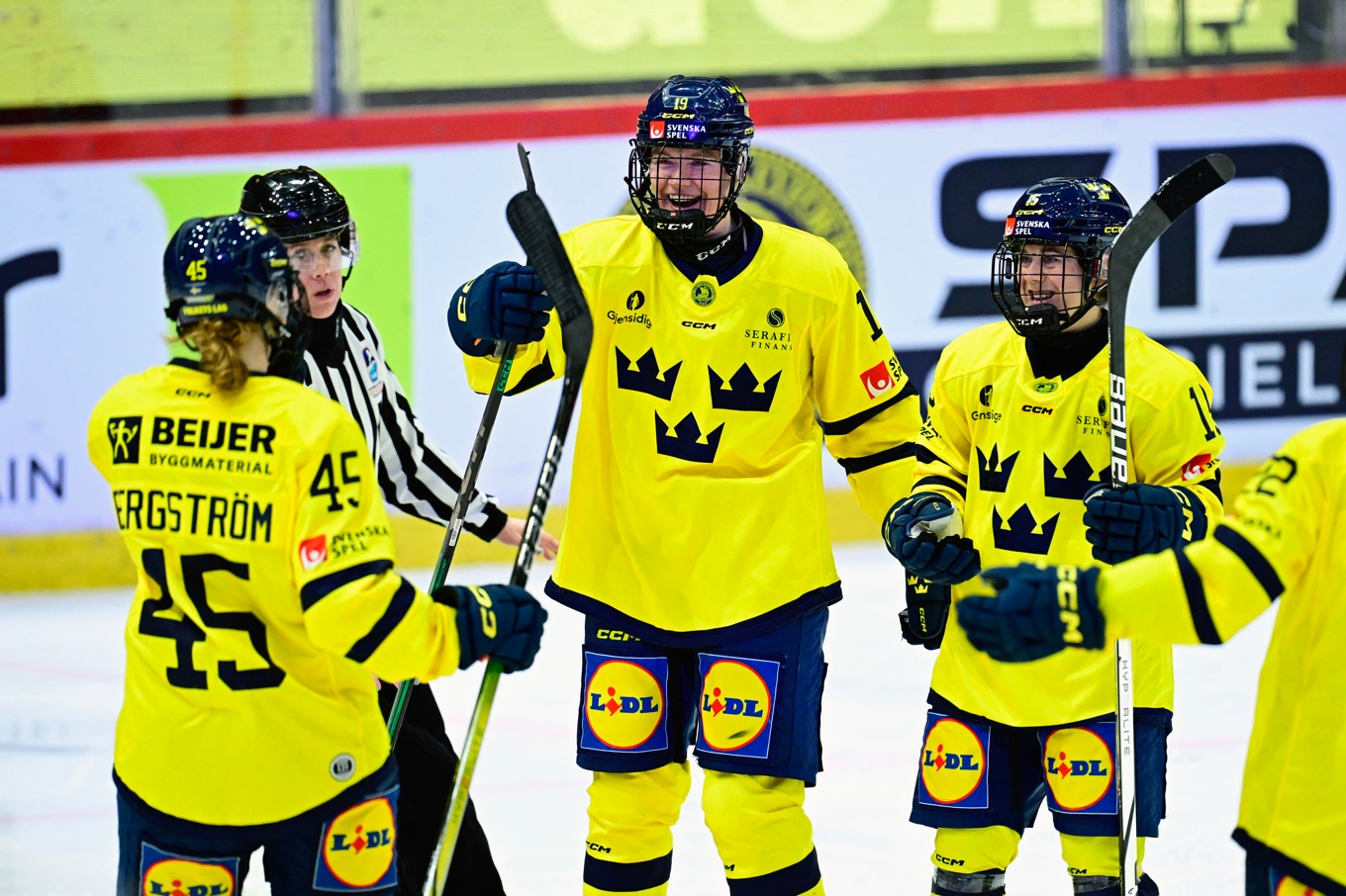 Förbundets officiella namn på damlandslaget i ishockey ändras från Damkronorna till Tre Kronor Dam. Foto: Magnus Lejhall/TT