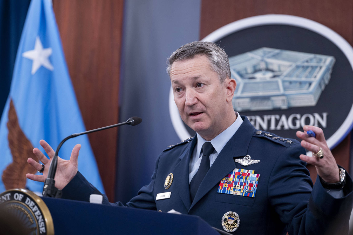 Dan Caine är USA:s toppmilitär. Arkivbild. Foto: Kevin Wolf/AP/TT