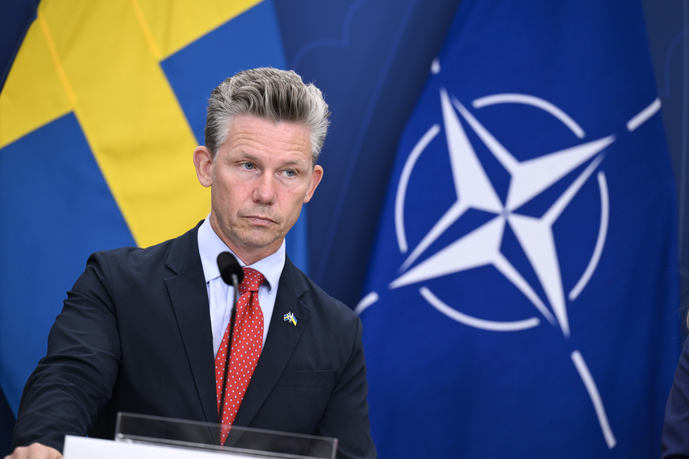 Försvarsminister Pål Jonson (M). Arkivbild. Foto: Pontus Lundahl/TT