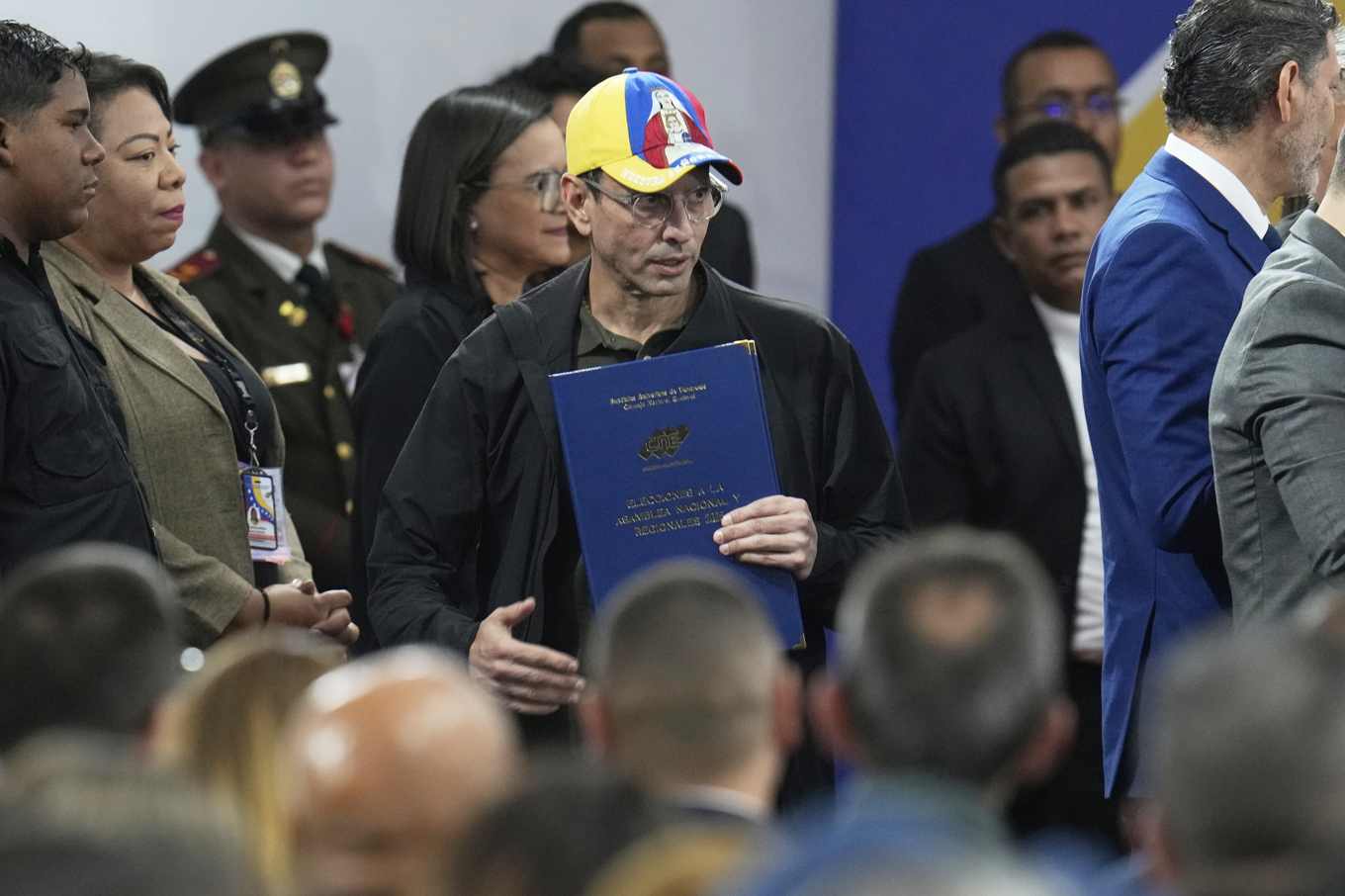 Henrique Capriles, tidigare presidentkandidat och oppositionsledare i Venezuela. Arkivbild. Foto: Ariana Cubillos/AP/TT