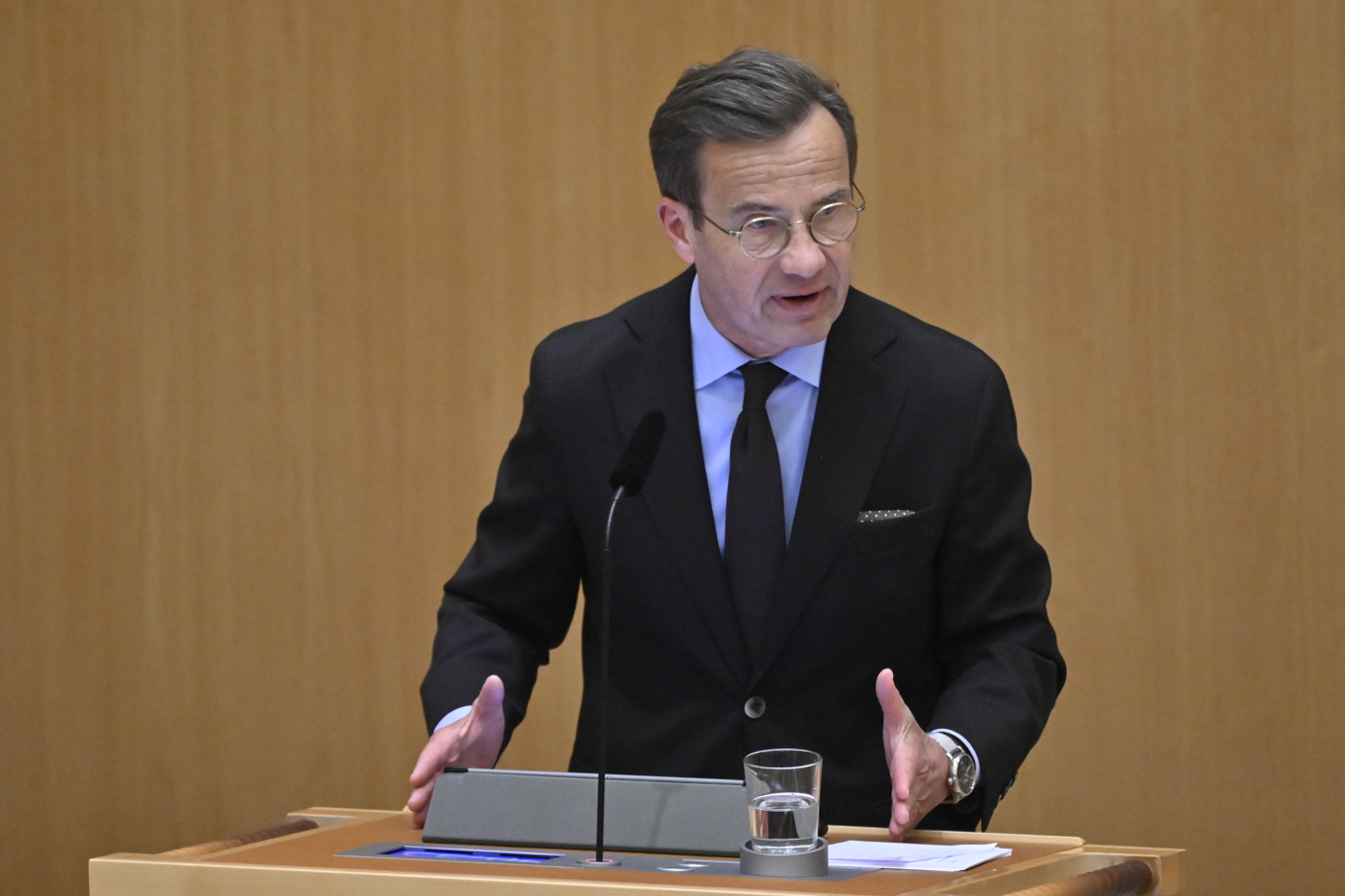 Statsminister Ulf Kristersson (M). Arkivbild Foto: Henrik Montgomery/TT