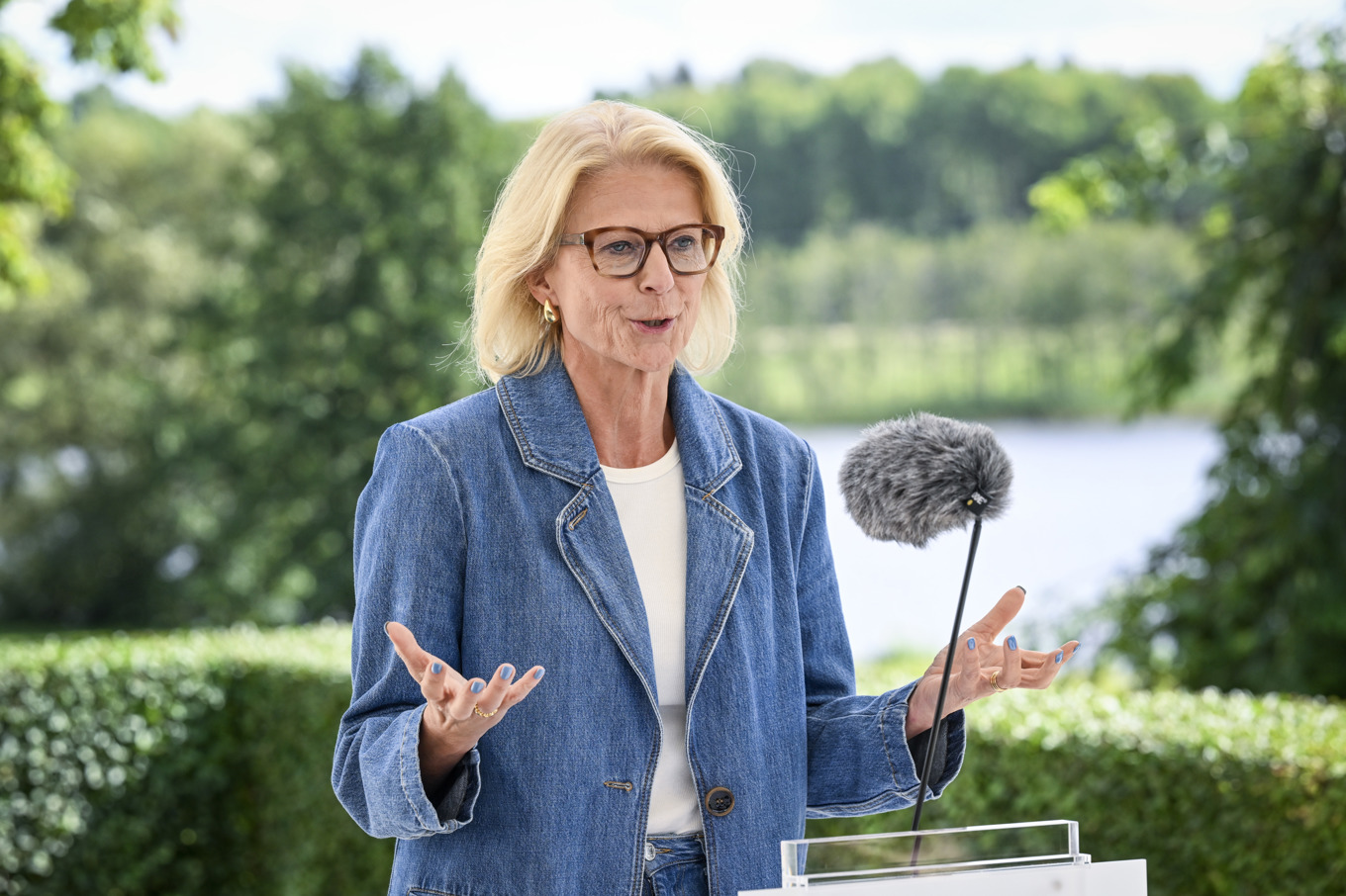 Finansminister Elisabeth Svantesson (M) väntas slå till med stora stimulansåtgärder i budgeten för 2026. Arkivbild Foto: Fredrik Sandberg/TT