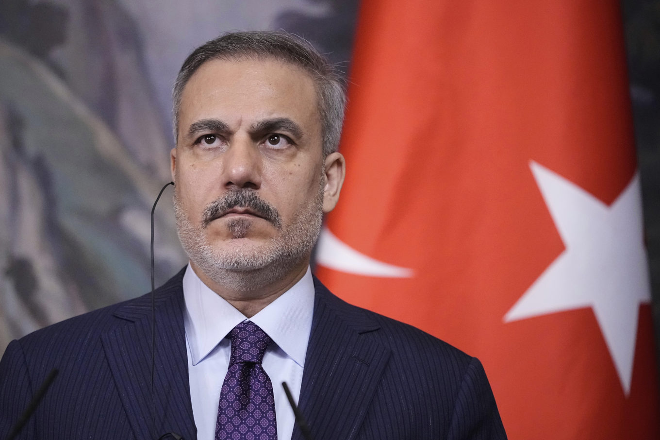 Turkiets utrikesminister Hakan Fidan. Arkivbild. Foto: Pavel Bednyakov/AP/TT